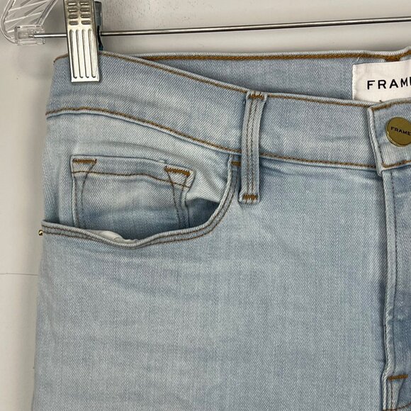 Light Wash Skinny Crop Jeans - Women's - Picture 5 of 14